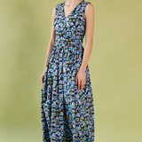 Daylight Moon Smell Of The Sea Wrap Dress - Acid Pansy