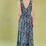 Daylight Moon Smell Of The Sea Wrap Dress - Acid Pansy