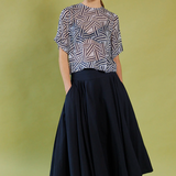 Daylight Moon Some People Say Skirt - French Navy