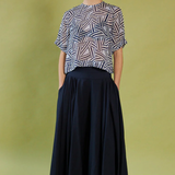 Daylight Moon Some People Say Skirt - French Navy