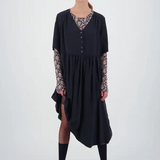 Daylight Moon We'll See Stars Dress - Black