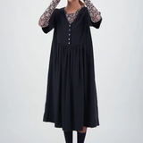 Daylight Moon We'll See Stars Dress - Black