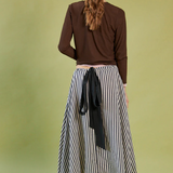 Daylight Moon Window In Your Heart Skirt - Stripe