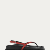 Deadly Ponies Artemis Sandal - Salsa Suede/Black