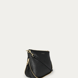 Deadly Ponies Gator Crossbody - Black Bulle/Brass