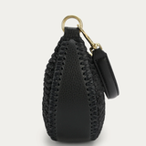 Deadly Ponies Mini Sling Bag - Black Raffia/Black