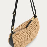 Deadly Ponies Mini Sling Bag - Natural Raffia/Black