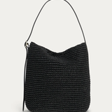Deadly Ponies Rush Tote - Black Raffia/Black