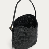 Deadly Ponies Rush Tote - Black Raffia/Black