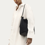 Deadly Ponies Rush Tote - Black Raffia/Black