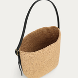 Deadly Ponies Rush Tote - Natural Raffia/Black