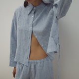 Deiji Studios 4 Tie Set - Blue Stripe