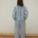 Deiji Studios 4 Tie Set - Blue Stripe