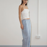 Deiji Studios Angle Pocket Pocket Pant - Blue Stripe