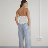 Deiji Studios Angle Pocket Pocket Pant - Blue Stripe