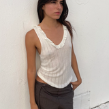 Deiji Studios Double Belted Pant - Brown Stripe