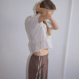 Deiji Studios Double Collar Shirt - Gull Stripe