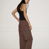 Deiji Studios Double Layer Pant - Carob Check