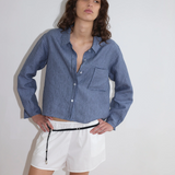 Deiji Studios Double Placket Set - Azure Stripe