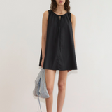 Deiji Studios Drawcord Dress - Black