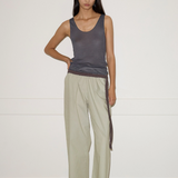 Deiji Studios Ease Trouser - Pistachio Stripe