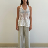 Deiji Studios Ease Trouser - Pistachio Stripe