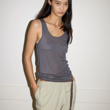 Deiji Studios Ease Trouser - Pistachio Stripe