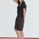 Deiji Studios Flounced Top - Black