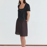 Deiji Studios Flounced Top - Black