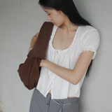 Deiji Studios Flounced Top - White