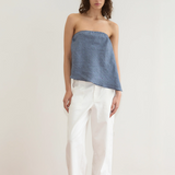 Deiji Studios Line Top - Azure Stripe