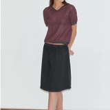 Deiji Studios One Frill Skirt - Black