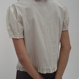 Deiji Studios Pintuck Top - Bone Check