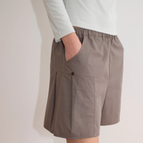 Deiji Studios Pleat Short - Khaki Check