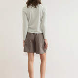 Deiji Studios Pleat Short - Khaki Check