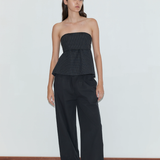 Deiji Studios Snap Tab Pant - Black