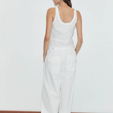 Deiji Studios Snap Tab Pant - White