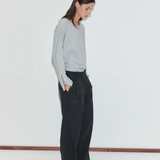 Deiji Studios Tab Belt Pant - Black Square