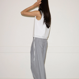 Deiji Studios Tri Pleat Pant - Steele Stripe