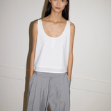 Deiji Studios Tri Pleat Pant - Steele Stripe