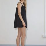 Deiji Studios Yoke Mini Dress - Black