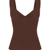 Dominique Healy Jill Singlet - Chocolate