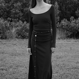 Dominique Healy Leo Longsleeve Dress - Black