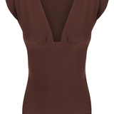 Dominique Healy Monroe Tee - Chocolate