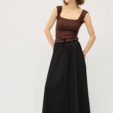 Dominique Healy Naia Tank - Chocolate