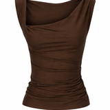 Dominique Healy Nevermind Singlet - Espresso