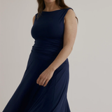 Dominique Healy Nevermind Singlet - Indigo