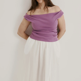 Dominique Healy Niveah Tee - Mauve Rib