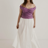 Dominique Healy Niveah Tee - Mauve Rib