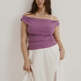 Dominique Healy Niveah Tee - Mauve Rib